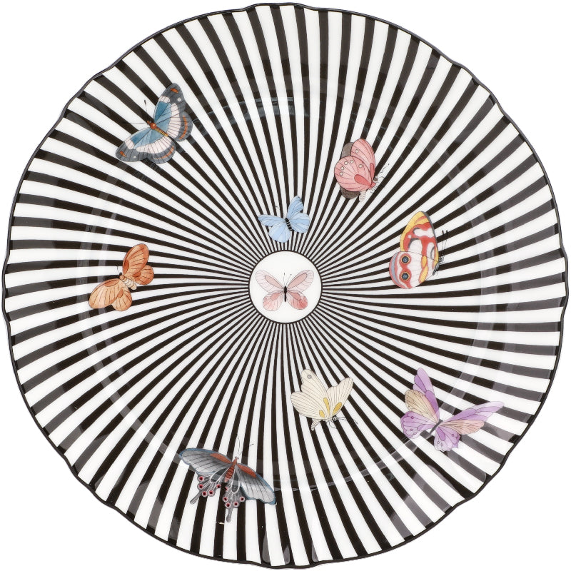 Kaleidoscope 22 cm Çizgili Kahvaltı Tabağı