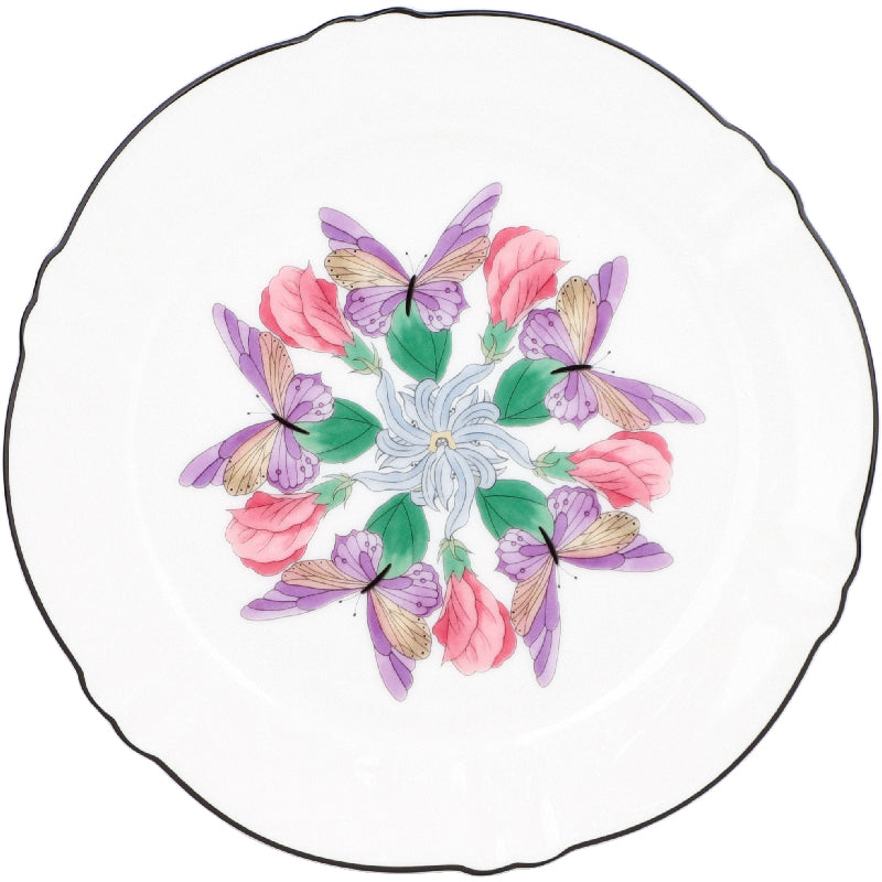 Kaleidoscope 18,5 cm Çiçek Desenli Tatlı Tabağı