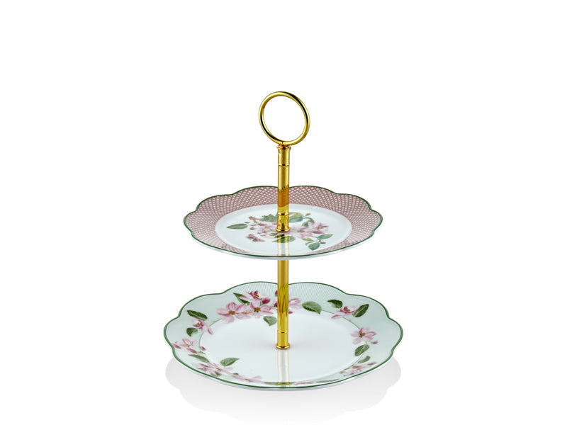 Horticool Green - 2 Katlı Kek Standı
