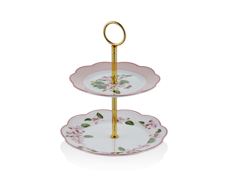 Horticool Pink - 2 Katlı Kek Standı