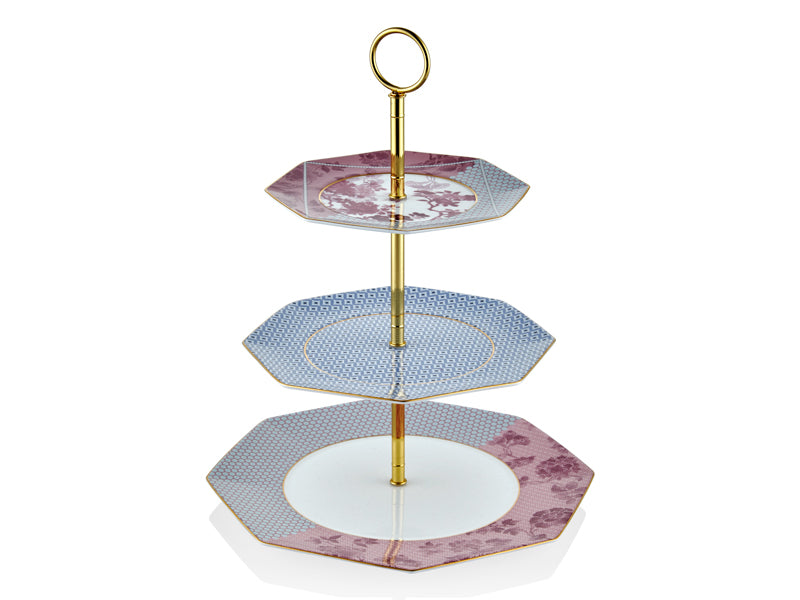 Regency Damask - 3 Katlı Kek Standı