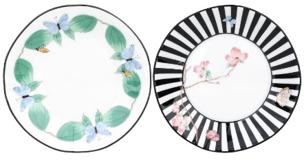 Kaleidoscope 2’li Çizgi ve Yaprak Desenli Sosluk Seti