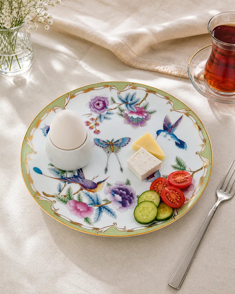 Papillons Green kahvaltı sofrası